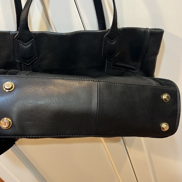 Aimee Kestenberg Leather Tote sample black rockstar festival Y2K - Picture 5 of 11